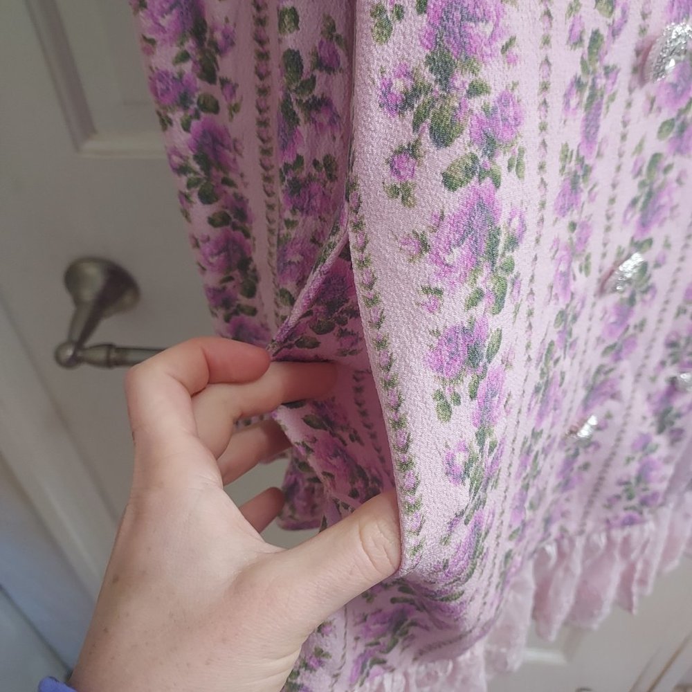 LoveShackFancy Pink Floral Mini Dress - Picture 13 of 13